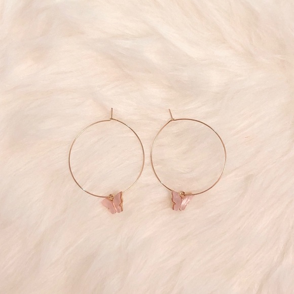 Jewelry - Butterfly Hoops